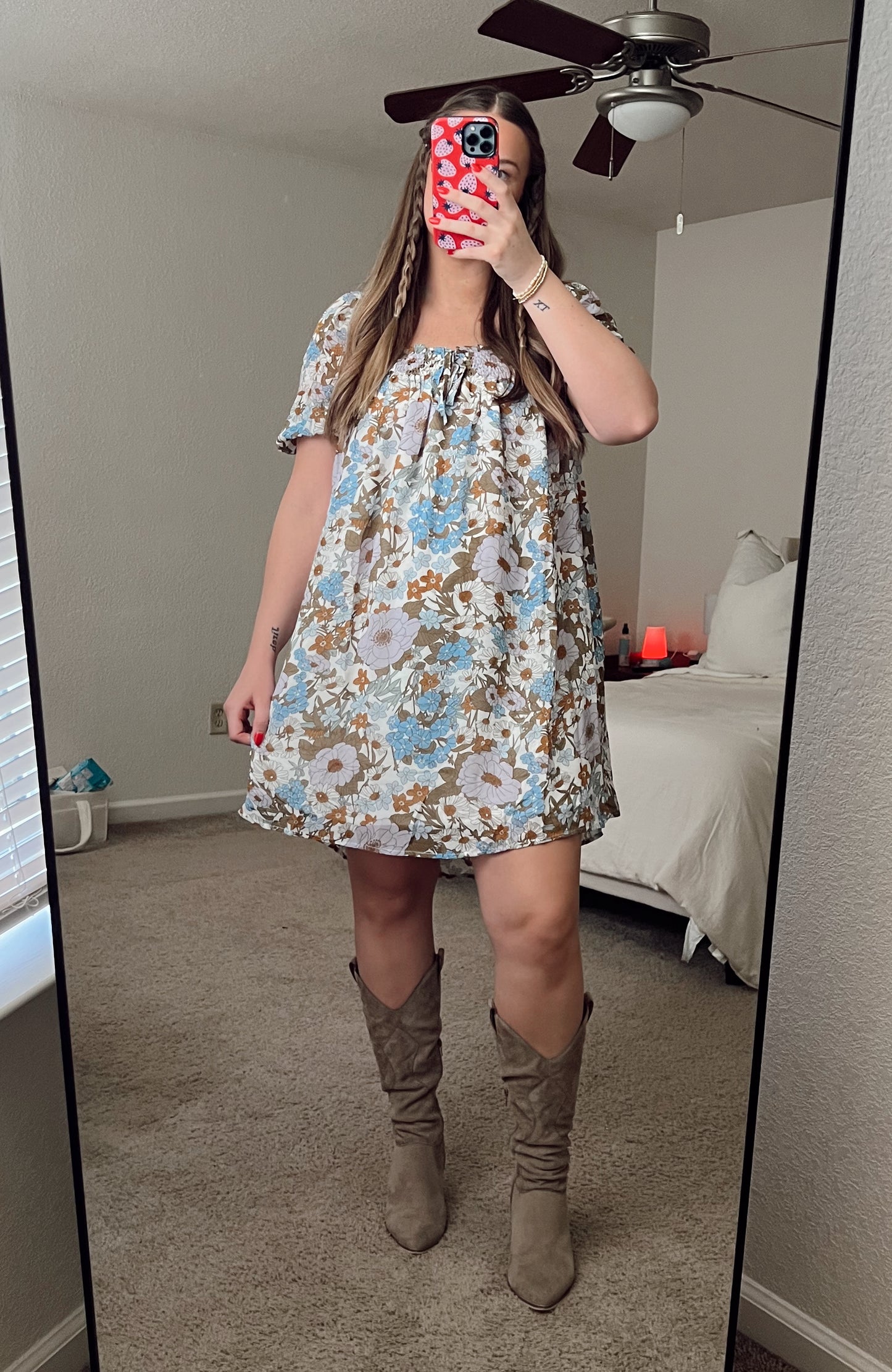 Marigold Floral Dress
