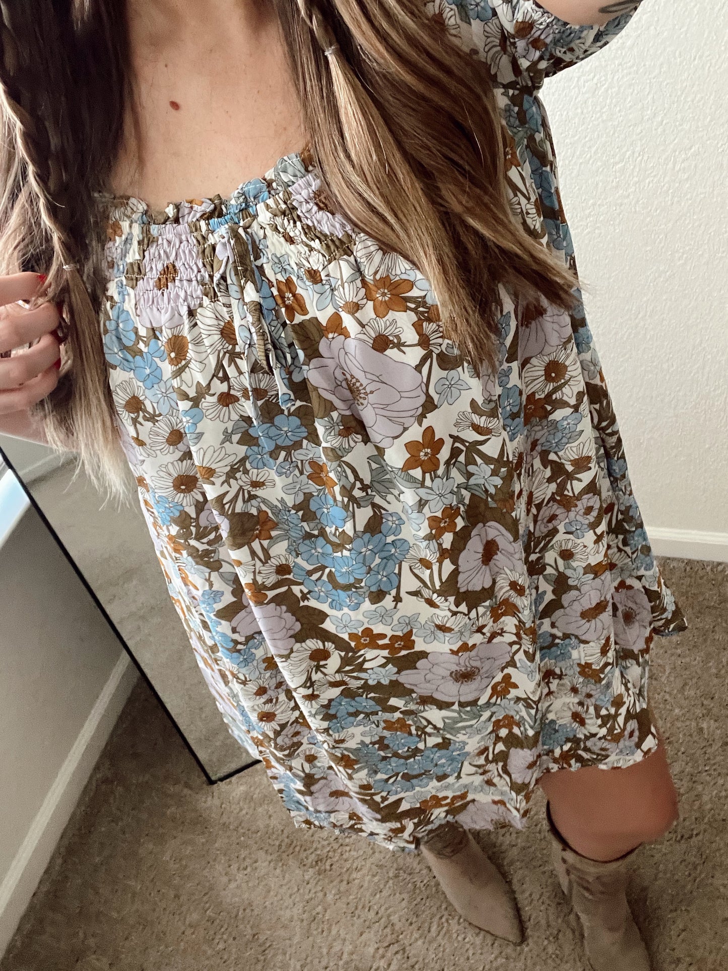 Marigold Floral Dress
