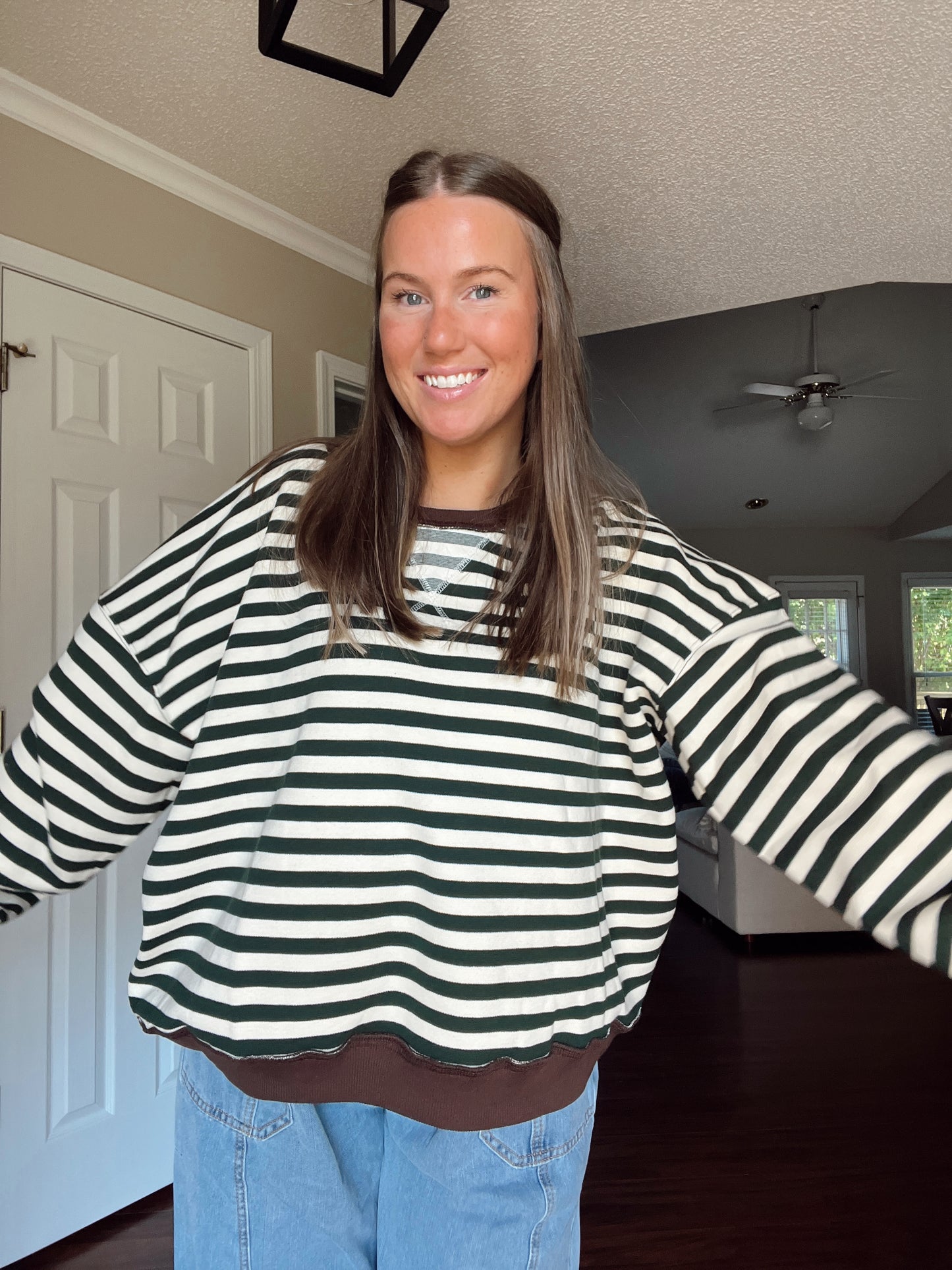 Poppy Stripe Top