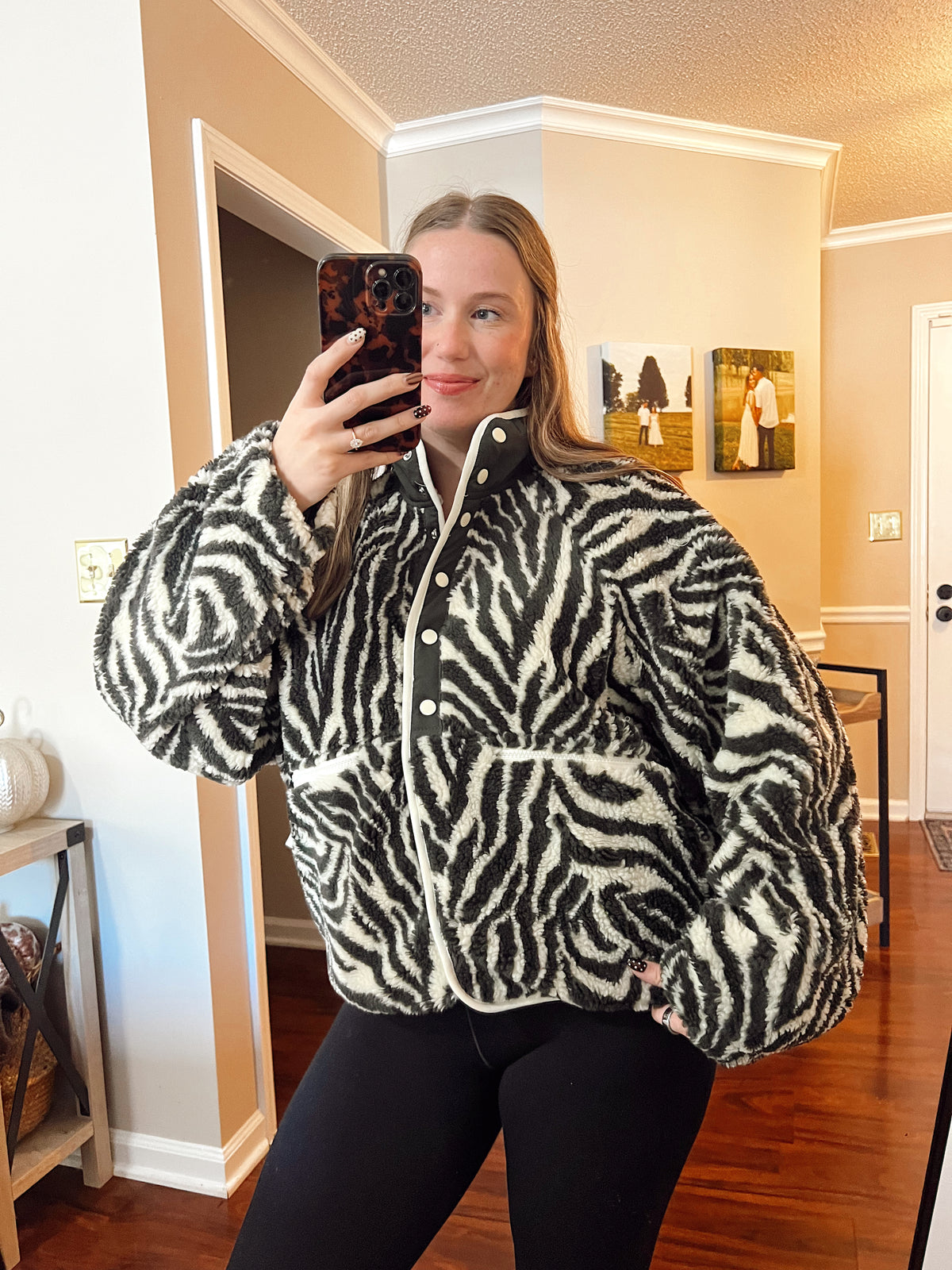 Saffron Zebra Top/Jacket