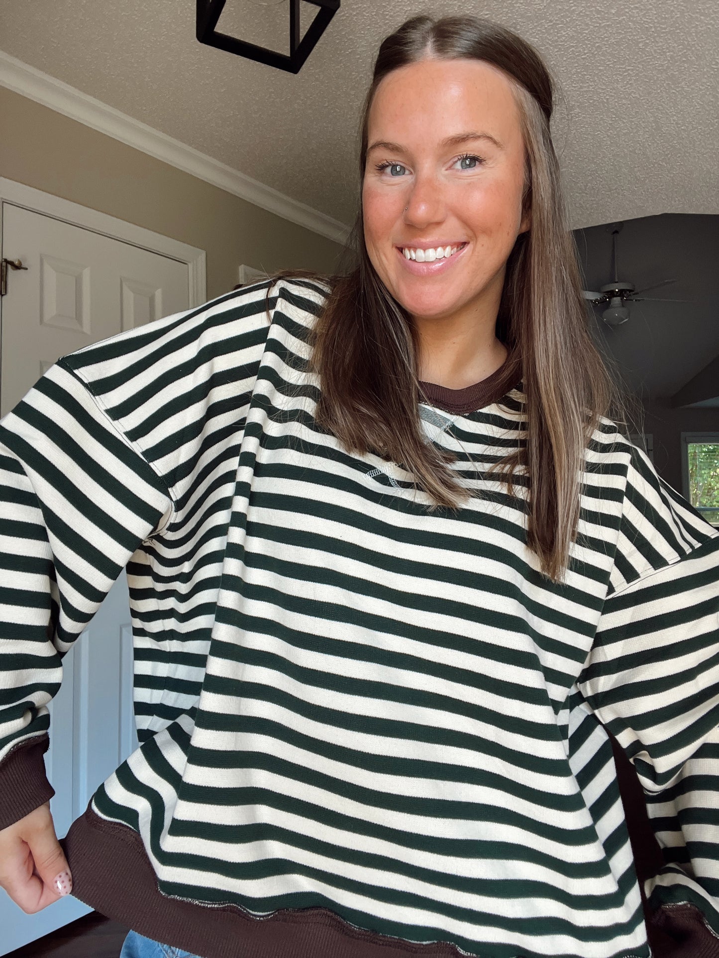 Poppy Stripe Top
