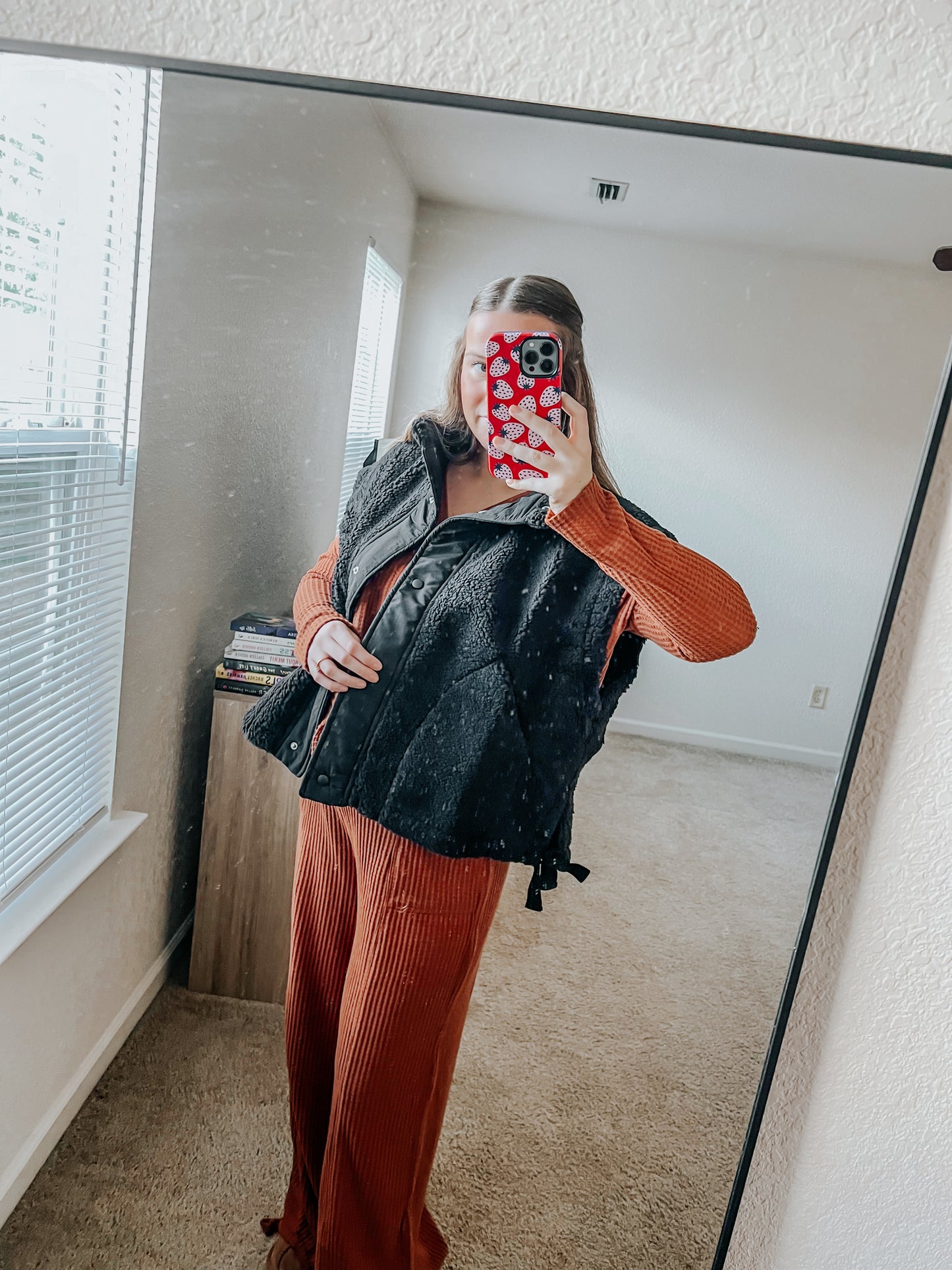 Teddy Sherpa Vest - Black