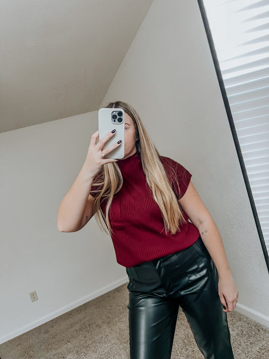 Mona Mock Neck Sweater