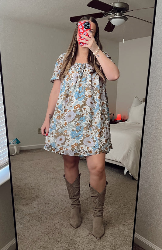 Marigold Floral Dress