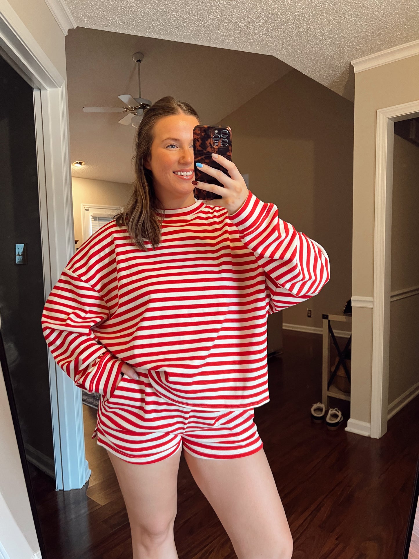 Staying In Stripe Top