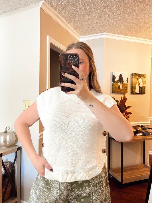 Estelle Cream Top