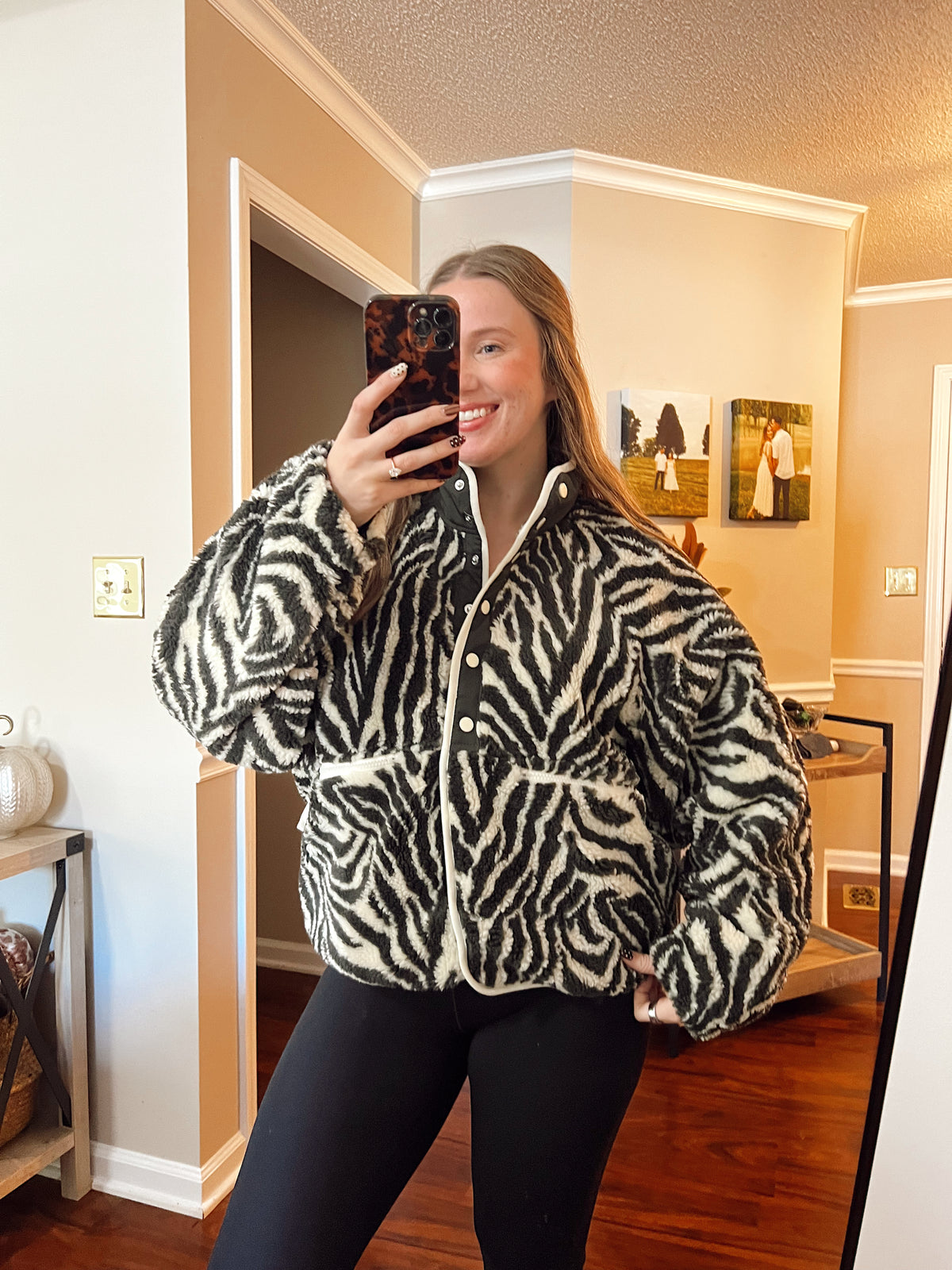 Saffron Zebra Top/Jacket