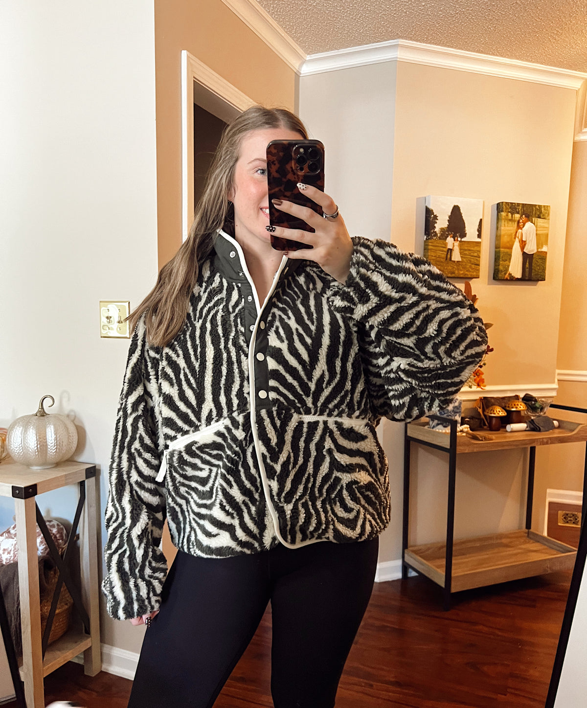 Saffron Zebra Top/Jacket