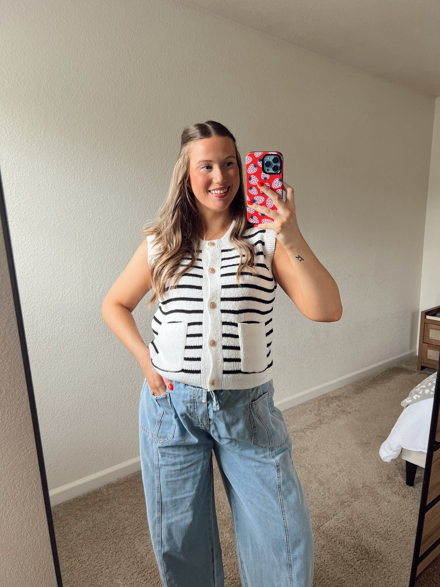 Martha Stripe Vest