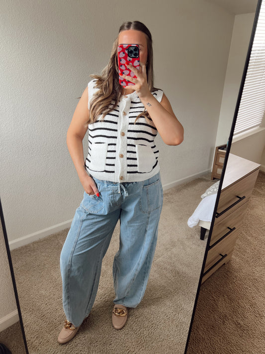 Martha Stripe Vest