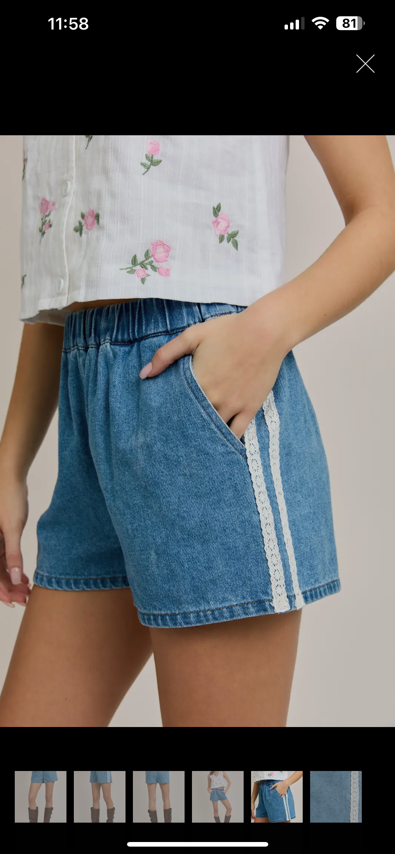 Jane Denim Shorts