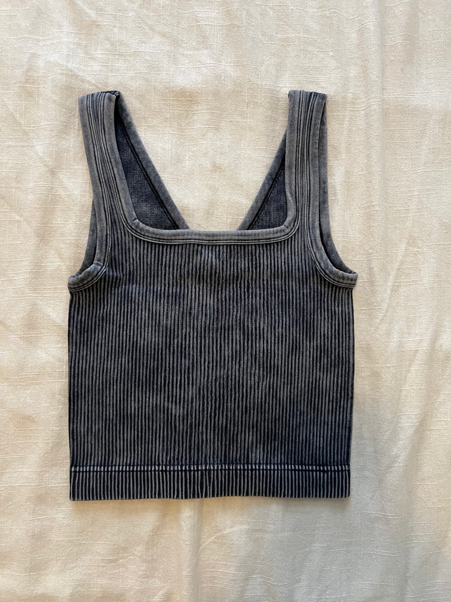 Seamless 2 Way Tank - Ash Black